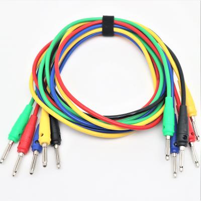 China Electronic Flexible Square Line Power Supply Test Products 0.2-10m 4mm Banana Plug Connector 1.6/2.5/4mm DCC Test Cable for sale