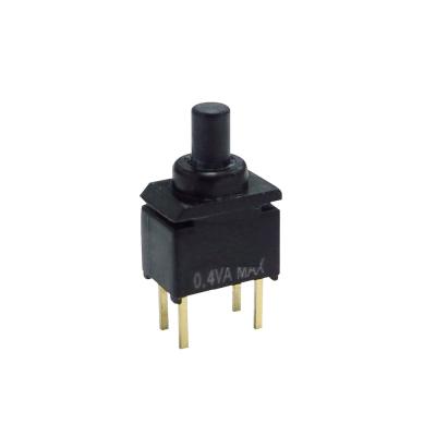 China Gold Plated Metal Push Button Switch MB2011SD3A01 SWITCH PUSH BUTTON SPDT 6A 125V 8u for sale