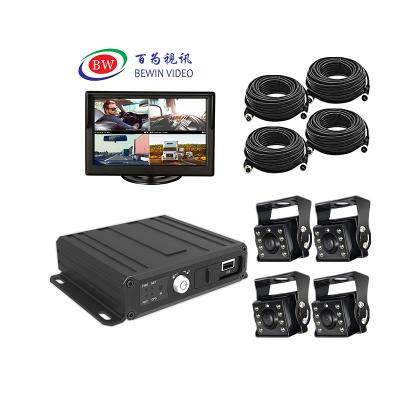 China GPS/3G/4G/WIFI 4G 1080p truck dvr kit car dvr 2ch 4ch 5ch security system with cmsv6 free software platform app mdvr 4g wifi for sale