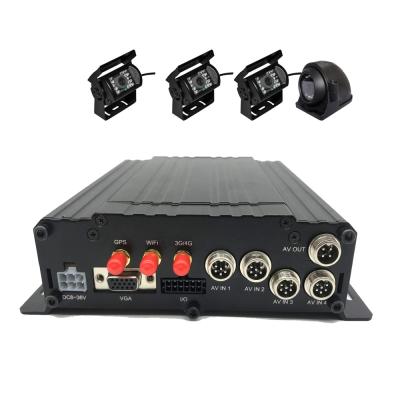 China GPS/3G/4G/WIFI 4CH HDD mobile DVR 1080P 4G GPS WIFI for BUS truck for sale