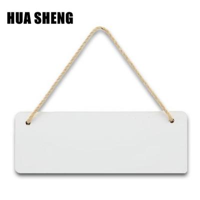 China Custom Blank Europe MDF Sublimation Wooden Door Plates Door Signs for sale