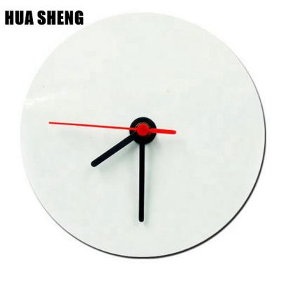 China Ready for Sublimation Printing Wholesale 19cm Sublimation MDF Blank Wall Clock for sale