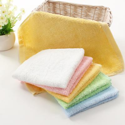 China Wholesale Soft QUICK DRY and Super Absorbent Bamboo Fiber Baby Washcloth Baby Face Towel for sale