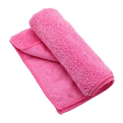 China Long and short stacks of drying car towel cheap microfiber towel QUICK DRY with fine sewing process 350 GSM 40 x 40 cm for sale