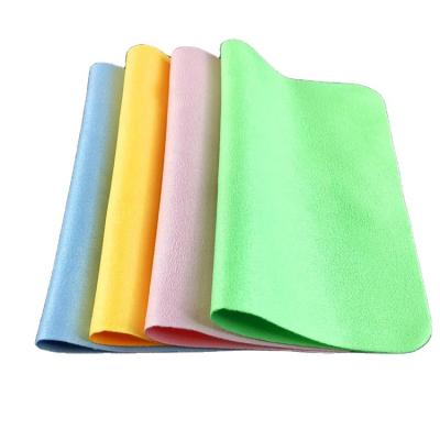 China Viable Glass Cloth Faux Suede Cloth Faux Deerskin Phone Screen Glass Cleaning Cloth for sale