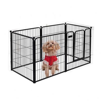 China Durable Classic Dog Playpen Metal Folding Easy To Assemble Pet Playpen House Dog Cage for sale