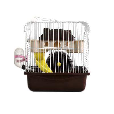 China Breathable Two Choices Castle Shape Double Floor Deluxe Hamster Cage Equipped With All Hamster Needs for sale