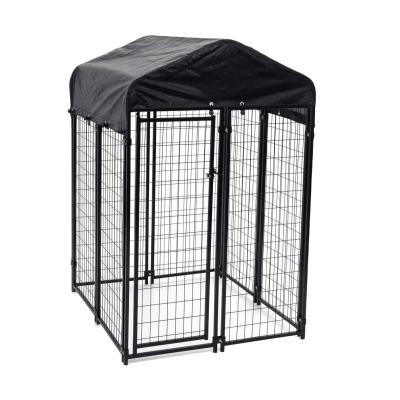 China Medium Large Outdoor Dog Crate Viable Export Dog Cage Pet Barrier Dog Playpen Ceiling Fence Kennel for sale