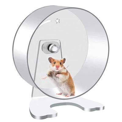 China Amazon Viable Hot Product Transparent Acrylic Pet Toy Hamster Running Wheel for sale