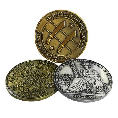 China Europe Design Your Own Logo Cheap Custom Metal Coin Minting Antique Coins Buyers Antique Imitation Crafts for sale