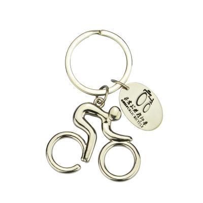 China Wholesale Promotion Gift Silver Grayish Yellow Colored Zinc Alloy Key Chain Key Chain for sale