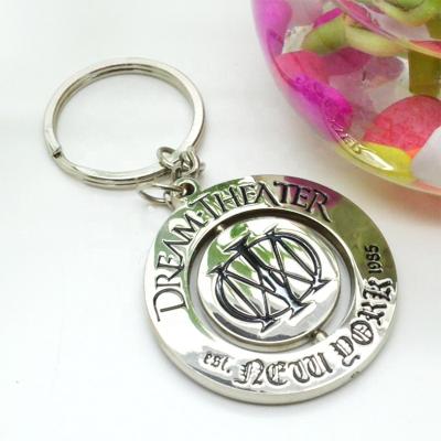 China Custom promotion gift new product stainless steel individualization metal around 3d light key chain for sale