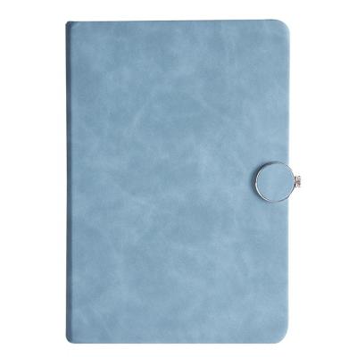 China New Design Wholesale Custom Planner Book Office Supplies PU Printed Leather Notebook A5 With Buckle for sale