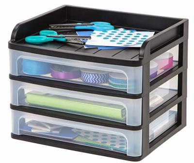 China Morden suitable for jewelry, cosmetics, jewelry, black drawer plastic storage box for sale