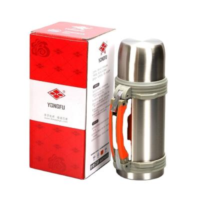 China Extra Large Capacity PORTABLE Custom Wholesale Custom Travel Pot with Handle Double Layer Stainless Steel Vacuum Thermos for sale