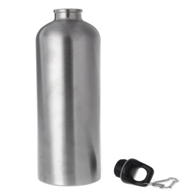 China Large Capacity 1000ml Stainless Steel PORTABLE Single Walled Sports Bottle Portable Camping Hiking Outdoor Sports Water Bottle Tumblers for sale