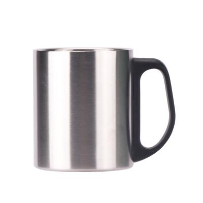 China Double Wall Stainless Steel Mug Sustainable Water Inner Cup And Stemless Polished Outer Milk Cup for sale