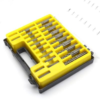 China 170pcs Tin Coated HSS Nonferrous Metal Twist Drill Bits Set For Hardened Steel Metal PVC Iron Aluminum Drilling In Metal Box for sale