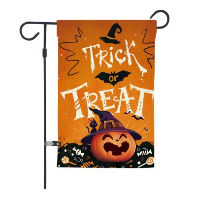 China Happy Halloween Hanging Flags 12*18inch Labor Day Autumn Garden Welcome Flag for sale