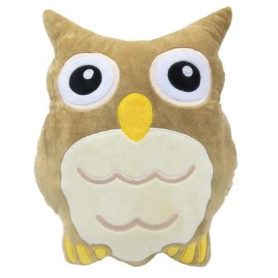 China Design Easter Owl Super Soft Plush Massage Toy Rest Stuffed Pet Cuddle Plush Owl Pillow Bed Accessories Hand Warmer Pillow for sale