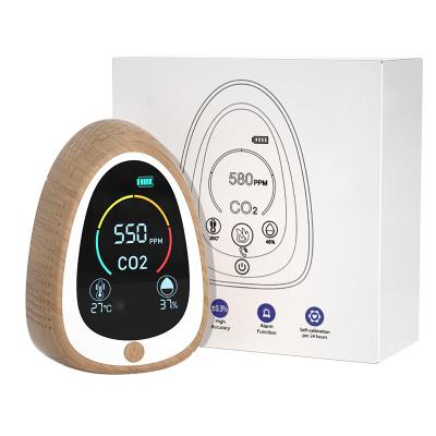 China Hot Sale ABS+LCD Smart Home Air Quality Monitor Wifi CO2 Meter Detector Data Logger Alarm Carbon Dioxide CO2 Sensor Fire Resistant Meter Amazon for sale