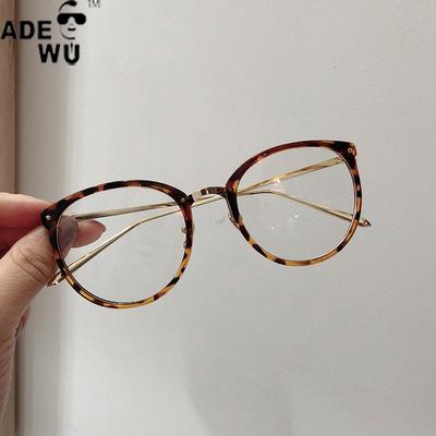 China Optical Frames For Blue Light ADE With You Fashion QA1188 Round Block Blue Light Glasses 2021 Eyeglasses Anti Ray Blue Optical Frame for sale