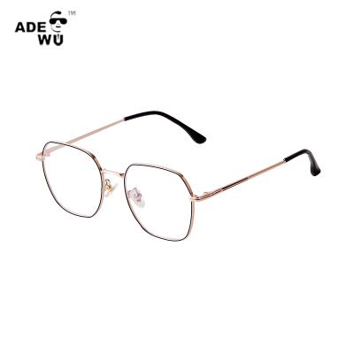 China Block ADE Blue Light With You PSTY63080M Metal Oversized Block Glass Optical Sight Computer Blue Light Eye Protect Glasses for sale