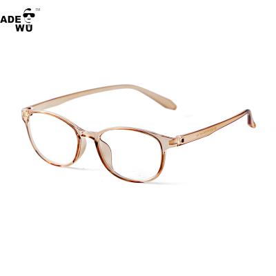 China Radiation Proof ADE With You PSTY1802M TR90 Blue Light Blocking Vintage Eyewear Glasses Cheap Oval Optical Glasses for sale