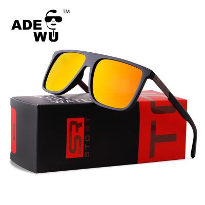 China Sports ADE Sunglasses With You Retro STYZ173J TR90 Square Frame Polarized Sunglasses For Men UV400 Driving Sun Glass Support OEM Custom Logo for sale