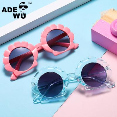 China Fashion ADE Sunglasses With You XA1598 Fashion Kids Sunglasses Around The Shell Shape Cute UV Protection Sun Glasses For Kids for sale