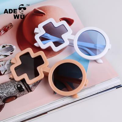 China Fashion ADE Sunglasses With You Sweet New STY1311 Candy Color Kids Sunglasses For Girls And Boys Cross And Round Kids Sun Glass Shades for sale