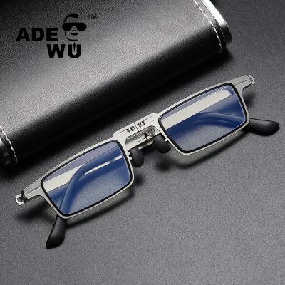 China Retractable ADE With You 2021 Newcomers High Definition Portable Folding Ultra-thin Lightweight Anti-blue Glasses Reading Glasses for sale