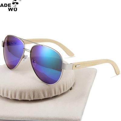 China Fashion ADE Sunglasses With You New Sunglasses KC2040 2021 Handmade Mirror Sun Glass CE High Quality Metal Bamboo Wood Frame UV400 for sale