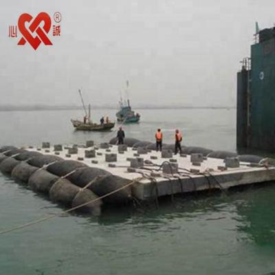 China Natural Rubber And Synthetic Heavy Duty Inflatable Tire Rope Boat Recovery Submerged Rubber Airbag for sale