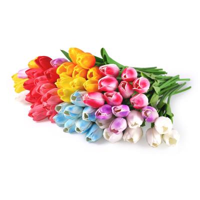 China Artificial Tulip Flower Faux Flower Arrangement Flower Ornaments Living Room Table Decoration Garden.Hotel.Home.Office Decor Bouquet for sale