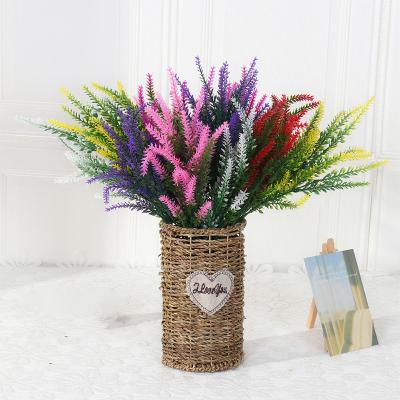 China Wholesale Multicolor Garden.Hotel.Home.Office Decor Lavender Decoration Simulation Green Plant Wedding Props Simulation Flower Decoration Lavender for sale