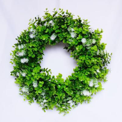 China Handmade Factory Direct Artificial Garland Christmas Decoration Plastic Christmas Party Wreaths and Wreaths for Wall Front Door for sale