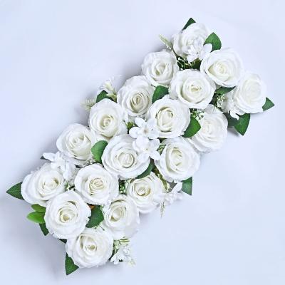 China Newly Factory direct Rose Flower Wall Artificial flower wall wedding backdrop decoration party wedding decoration Rose Flower Wall for sale