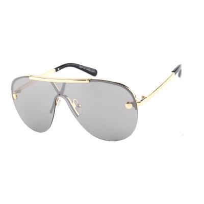 China 2021 Fashion Sunglasses Kenbo Vintage OEM Vintage Rimless One Piece Oversized Glass Shades Retro Shades Customized Sunglasses for sale