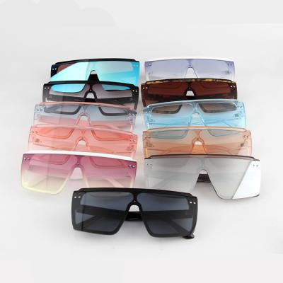 China Kenbo Eyewear 2021 Brands Gradient Oversized Lenses Fashion Sunglasses Famous Big Frame Luxury One Piece Sunglasses for sale