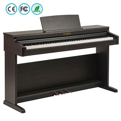 China Digital Flykeys Rosewood Shell Professional Piano 88 Keys Digital Piano Weighted Keyboard LK03S for sale