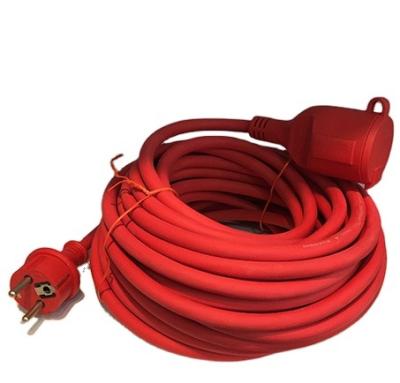 China Household waterproof extension cord H07RN-F 3G1.5/2.0/2.5mm2 appliance schuko socket extension cord 16A 250V GS/CE IP44 for sale