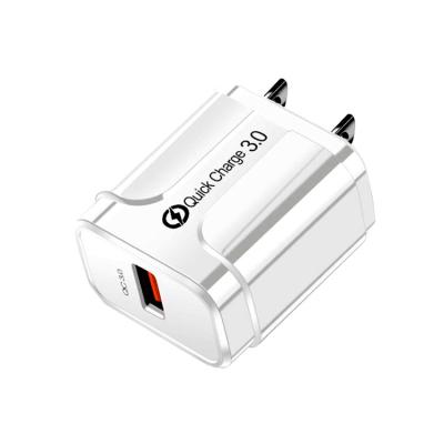 China Latest MP3/MP4 Player Products 2020 QC3.0 3A Fast Wall Charger Adapter USB Charger EU USA White/Black for sale