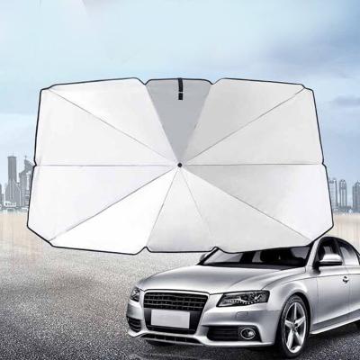 China Universal Trending Products 2020 UV Protection Car Sunshade Car Windshield Sun Shade Umbrellas for sale