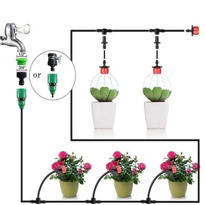 China Planting Wuxi Zewo Drip Irrigation Kits Plant Vegetable and Flower Watering Kit Set Irrigation System Automatic Irrigation for Garden Greenhouse Patio Lawn for sale