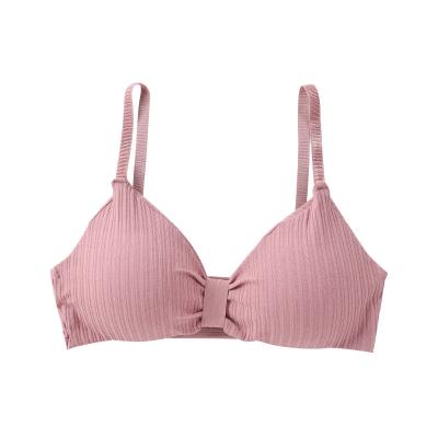 China New Cotton QUICK DRY Three-Dimensional Design Cup One-piece Chest Pad Women's Sexy Bra for sale