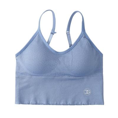 China Wholesale QUICK DRY Women's Breathable Seamless Strappy Back Sports Yoga Fitness Running Bra for sale