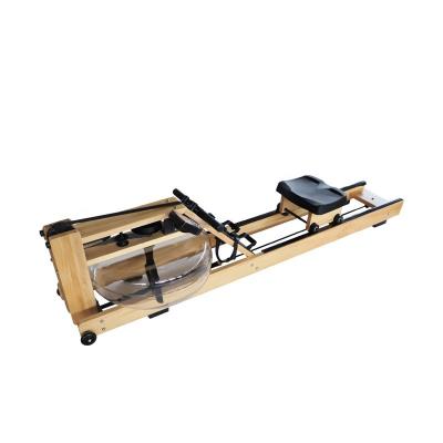 China Water Resistance Universal Smart Wooden Rowing Machine for Home and Gym Exercise for Sale Oak, Ash, Walnut Wood Rowing Machine for sale