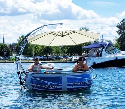 China Lake Floating Electric Grill BBQ Donut Leisure Boat Lldpe Ten Person BBQ Grill Gas (For 6-8 People) For Marine Boat Mount for sale