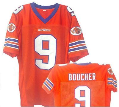 China USA League Waterboy Football Jerseys #9 Bourbon Bowl Bobby Boucher Movie Jersey Retro for sale